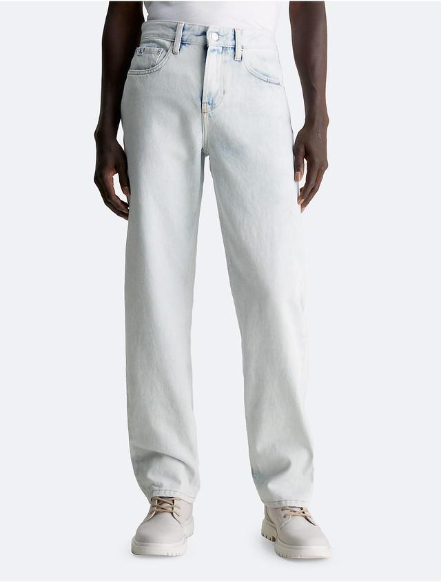 Calvin Klein Mens 90s Straight Fit Jeans - White - 29 Product Image