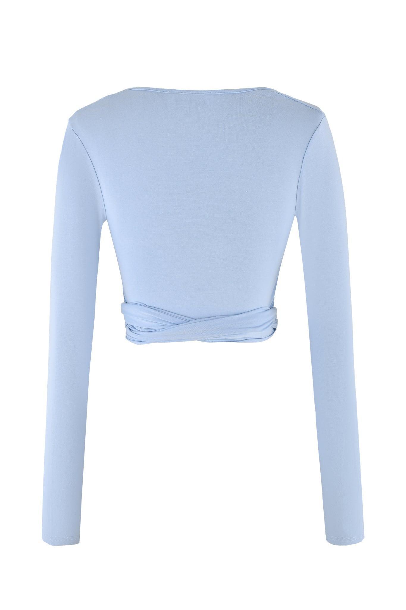 AMRIA TOP - BLUE : POWDER BLUE Product Image