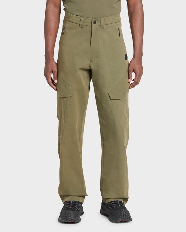 Mens Gabardine Cargo Trousers Product Image