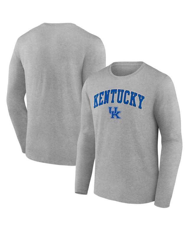 Mens Fanatics Branded Heather Gray Kentucky Wildcats Campus Long Sleeve T-Shirt Product Image