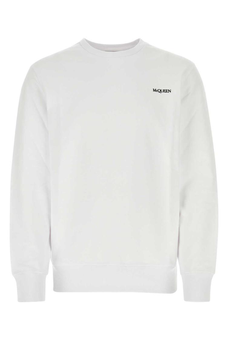 Logo Detailed Crewneck Sweatshirt In White Product Image