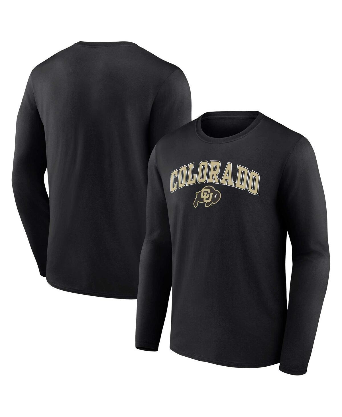 Mens Fanatics Black Colorado Buffaloes Campus Long Sleeve T-shirt Product Image