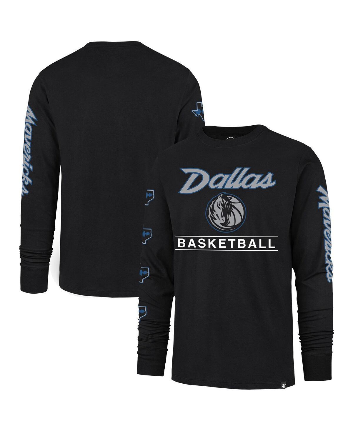 Mens 47 Brand Black Dallas Mavericks 2023/24 City Edition Triplet Franklin Long Sleeve T-shirt Product Image