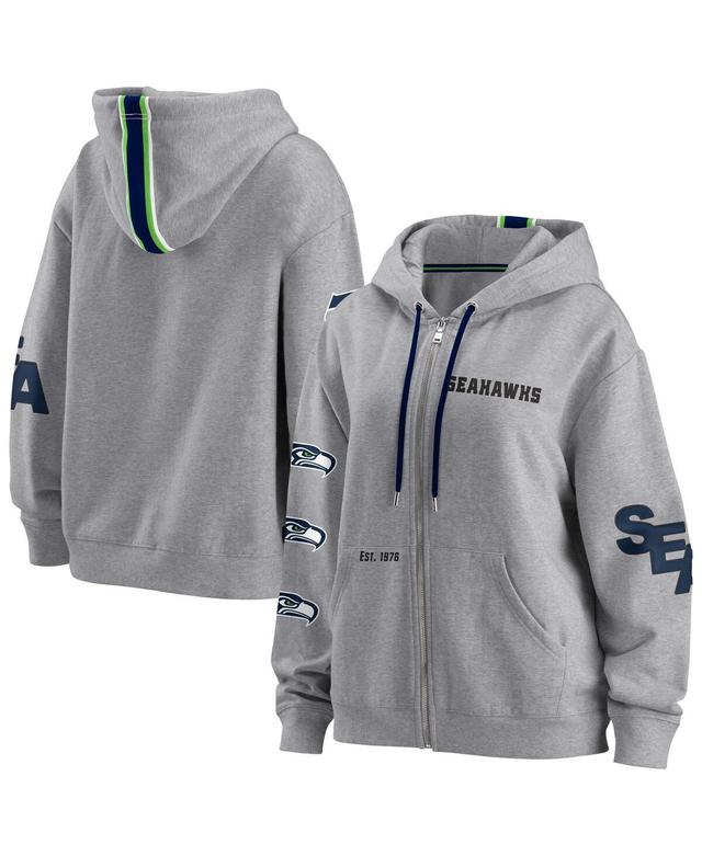 Womens WEAR by Erin Andrews Gray Indianapolis Colts Full-Zip Hoodie Product Image