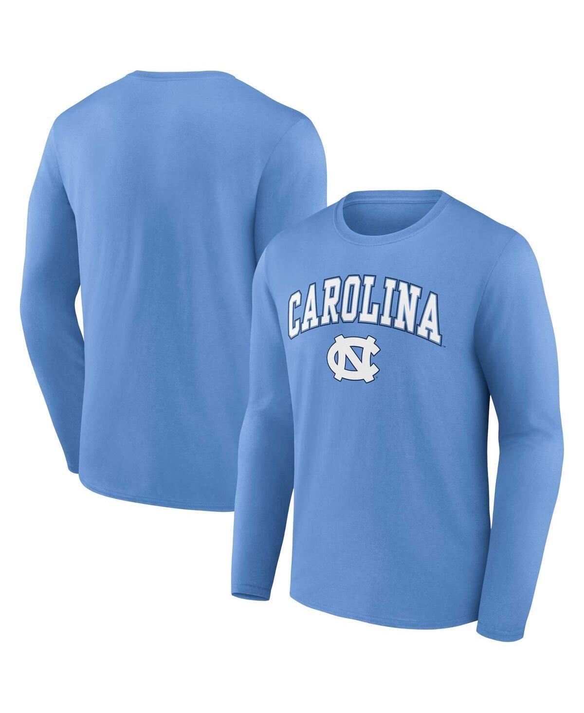 Mens Fanatics Carolina Blue North Carolina Tar Heels Campus Long Sleeve T-shirt Product Image