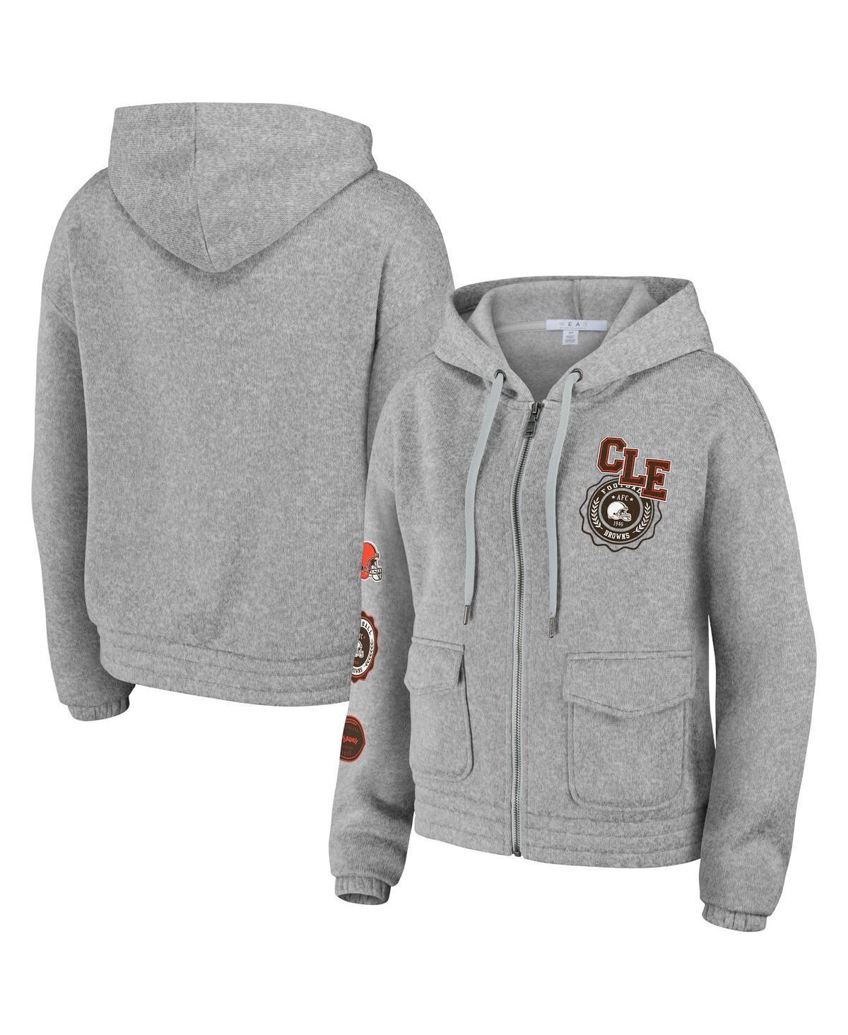 Womens Wear by Erin Andrews Heather Gray New Orleans Saints Full-Zip Hoodie Product Image