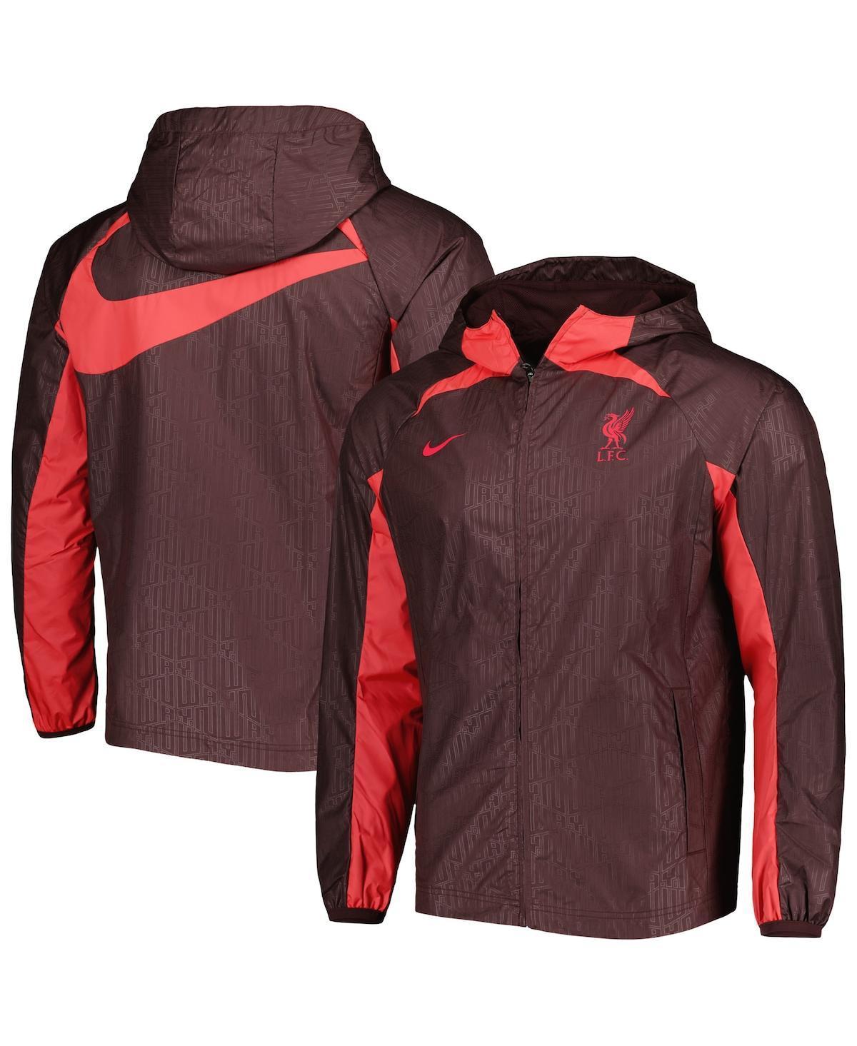 Mens Nike Maroon Liverpool AWF Raglan Full-Zip Jacket Product Image