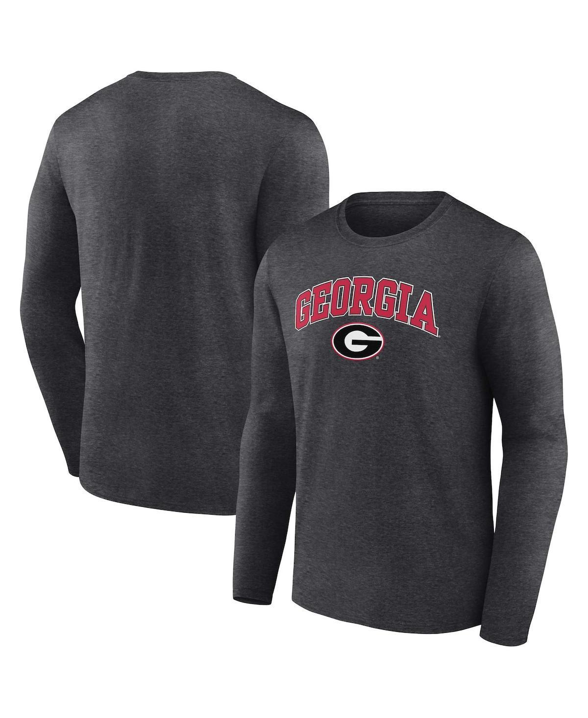 Mens Fanatics Heather Charcoal Alabama Crimson Tide Campus Long Sleeve T-shirt Product Image