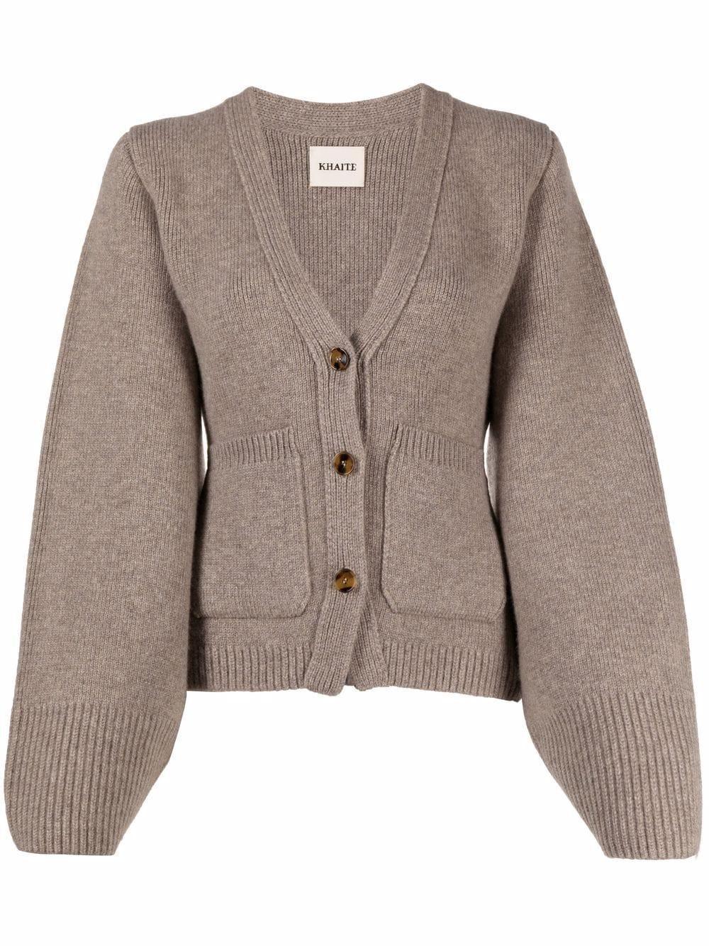 Scarlet Cashmere Cardigan In Grey Product Image