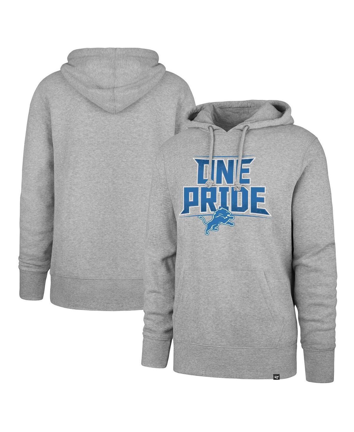 Mens 47 Gray Detroit Lions Regional Headline Pullover Hoodie Product Image