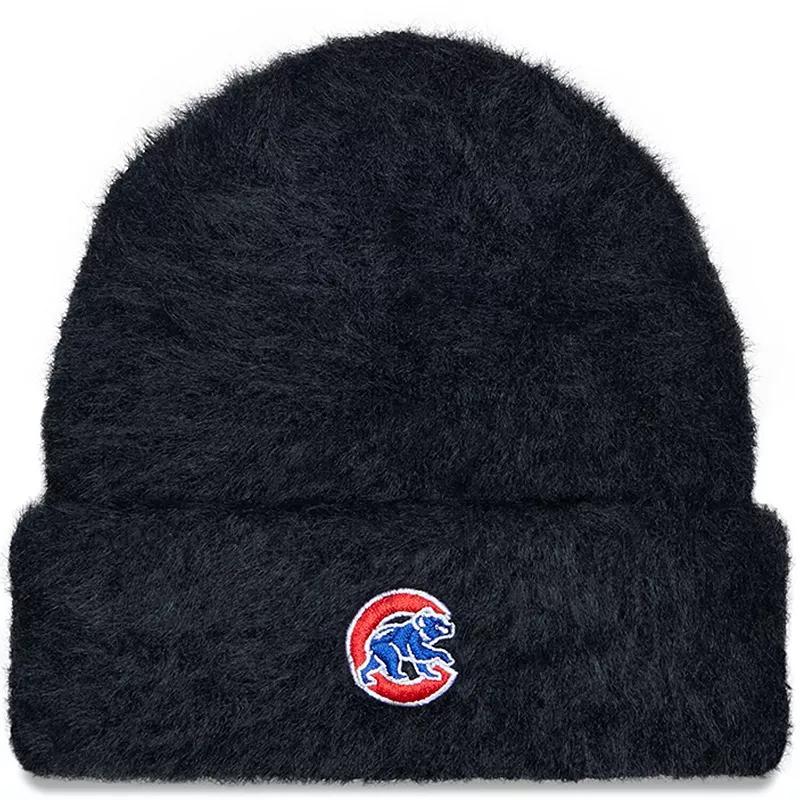 Womens New Era Chicago Cubs Fuzzy Cuffed Knit Hat Product Image