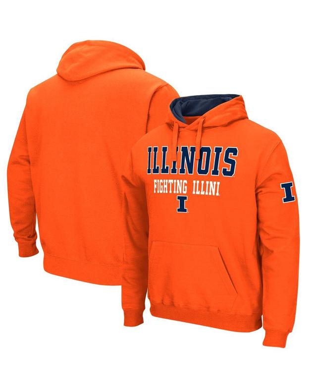 Mens Colosseum Orange Illinois Fighting Illini Sunrise Pullover Hoodie Product Image