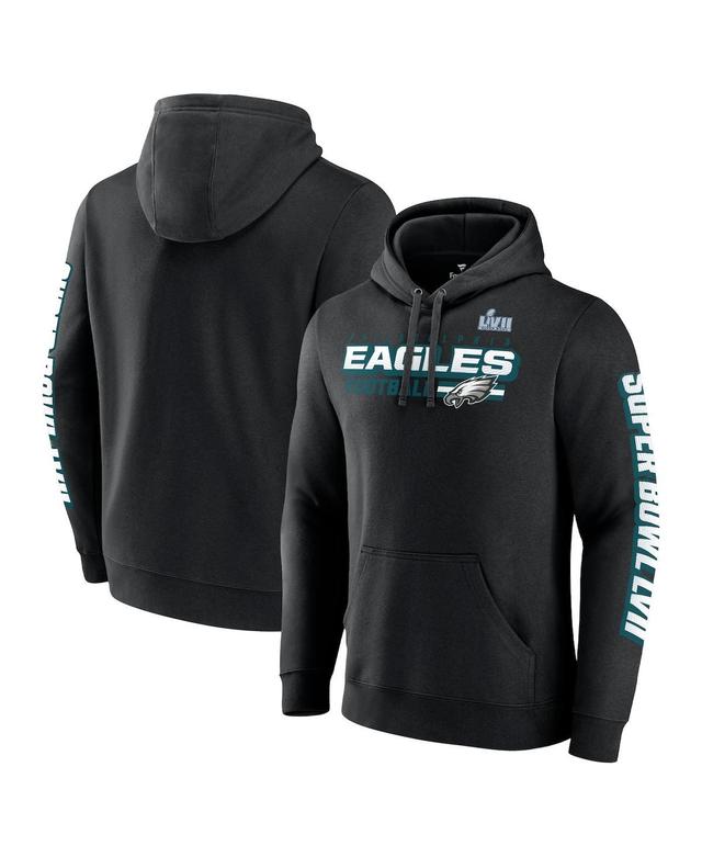 Mens Fanatics Black Philadelphia Eagles Super Bowl Lvii Star Trail Pullover Hoodie Product Image