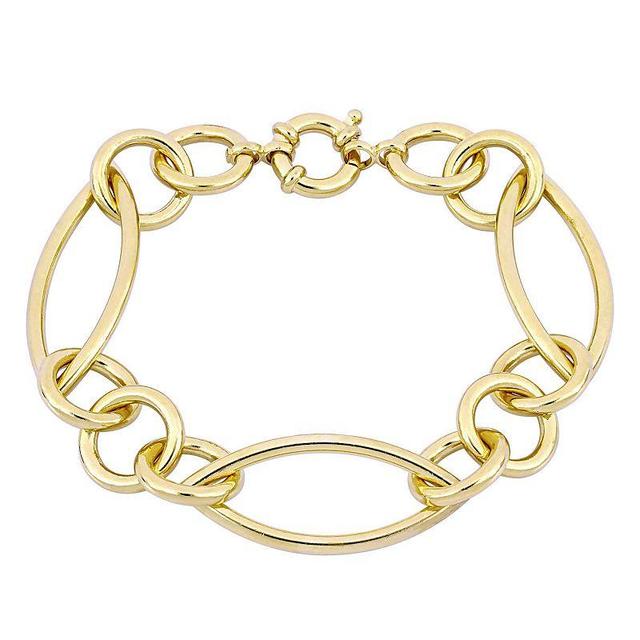 Stella Grace 18k Gold Over Silver Fancy Link Bracelet, Womens Gold Tone Product Image