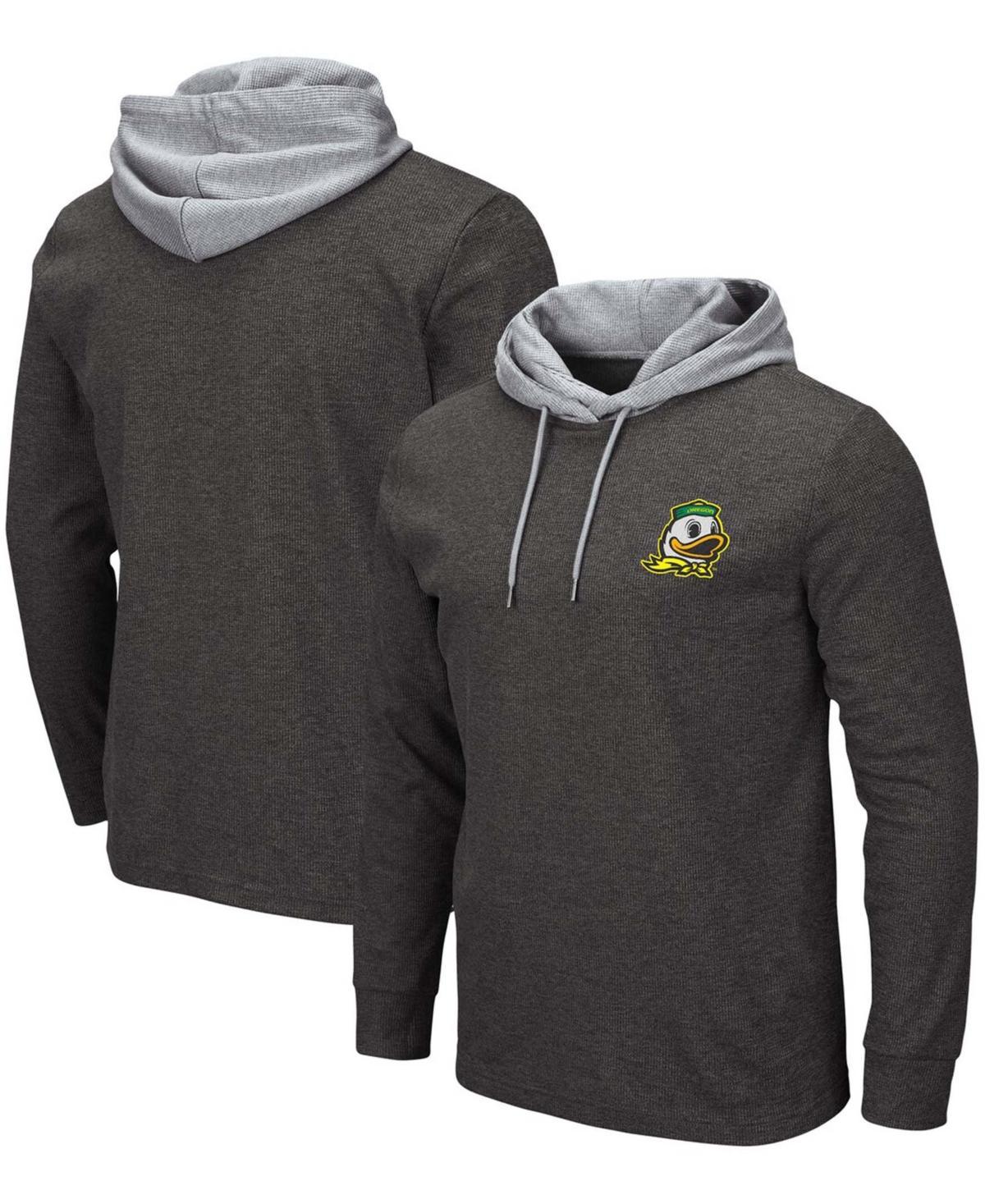 Mens Black Oregon Ducks Milhouse 2.0 Long Sleeve Hoodie T-shirt Product Image