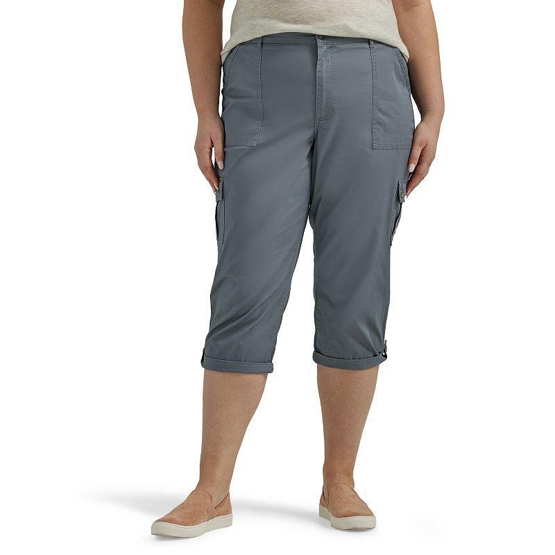 Plus Size Lee Flex-To-Go Cargo Capri Pants, Womens Product Image