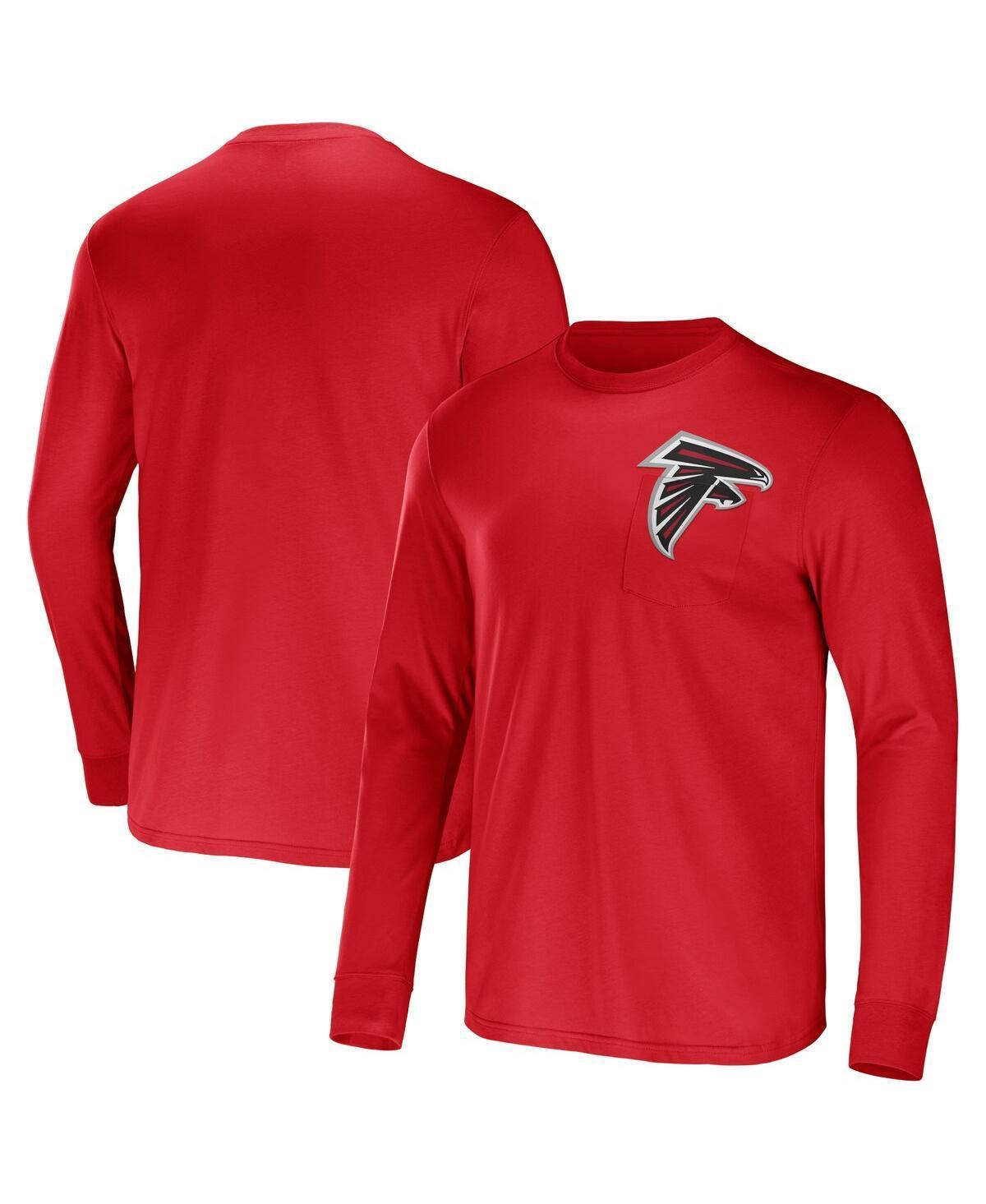 Mens NFL x Darius Rucker Collection by Fanatics Atlanta Falcons Team Long Sleeve Pocket T-Shirt Product Image