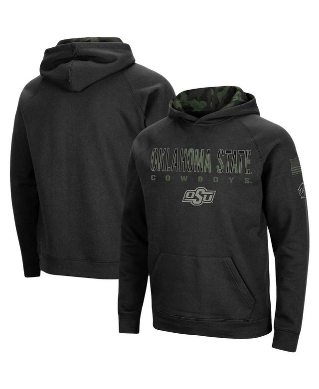 Mens Colosseum Black Oklahoma State Cowboys Big and Tall Oht Military-Inspired Appreciation Raglan Pullover Hoodie Product Image