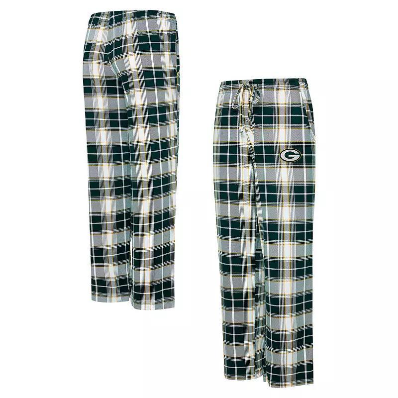 Womens Concepts Sport Bay Packers Ashford Plaid Knit Pants Product Image