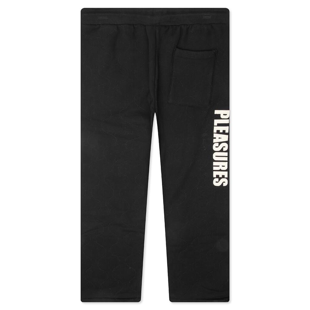 Wave Quilted Easy Pants - Black Male Product Image