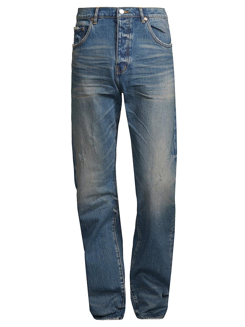 PURPLE BRAND 2 Year Dirty Fade Straight Leg Jeans Product Image