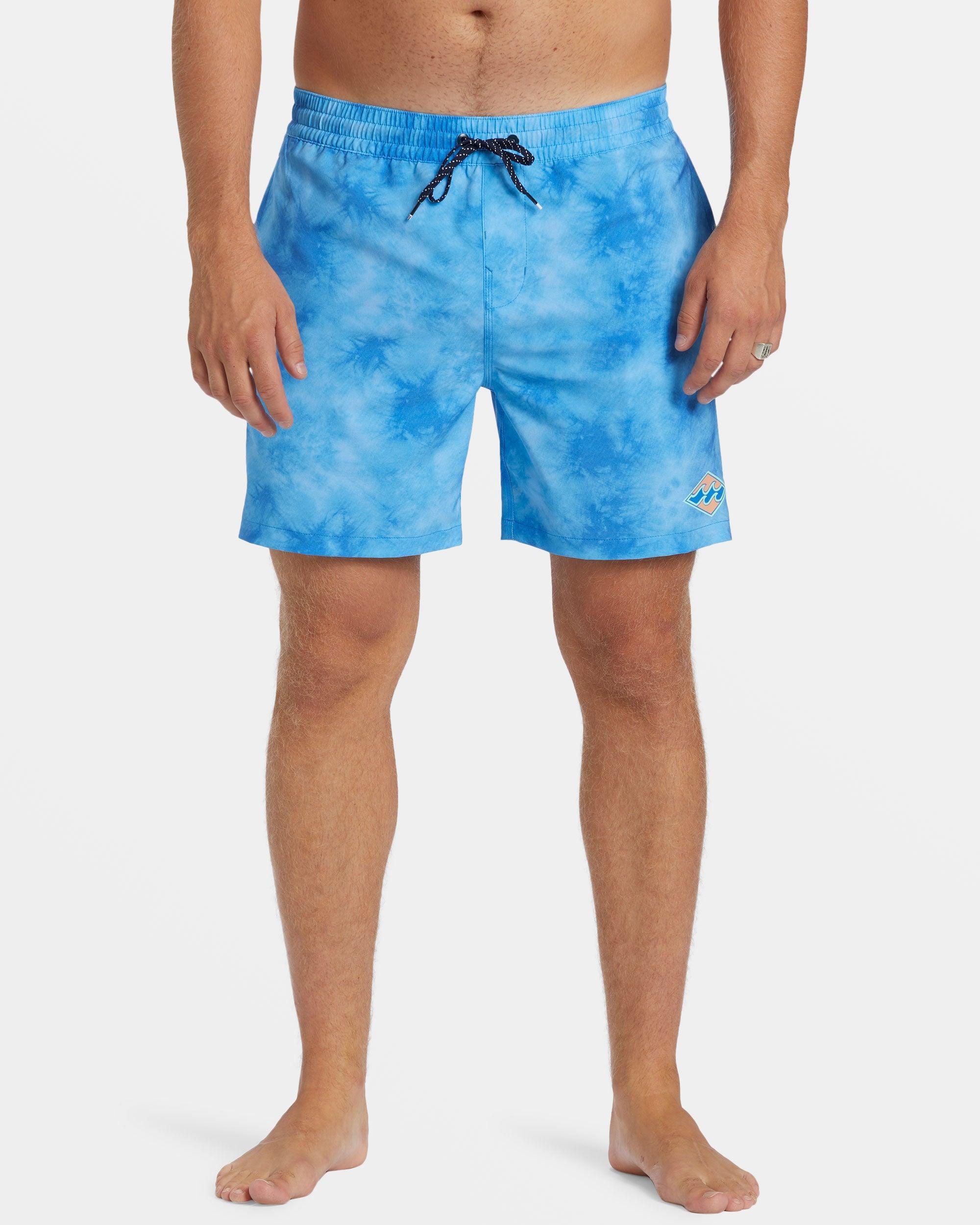 D Bah Layback 17" Swim Trunks - Blue Wash Male Product Image