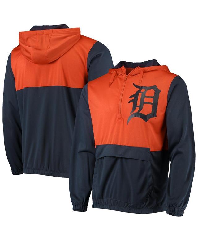 Mens Stitches Navy Detroit Tigers Anorak Half-Zip Hoodie - Navy Product Image