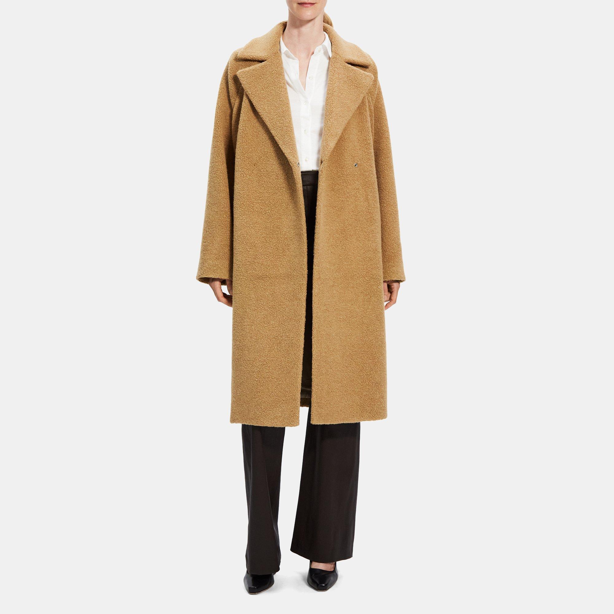 Teddy Fleece Wrap Coat | Theory Outlet Product Image