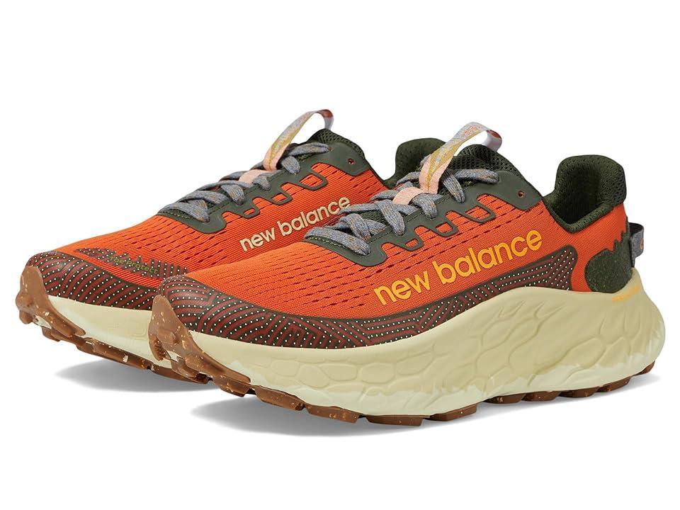 New Balance Mens Fresh Foam More Trail V3 - Running Shoes Tan/Green Product Image