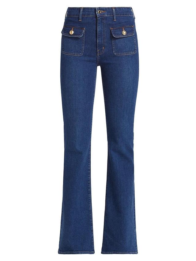 Womens Brandi Patch Pocket Flare Jeans Product Image