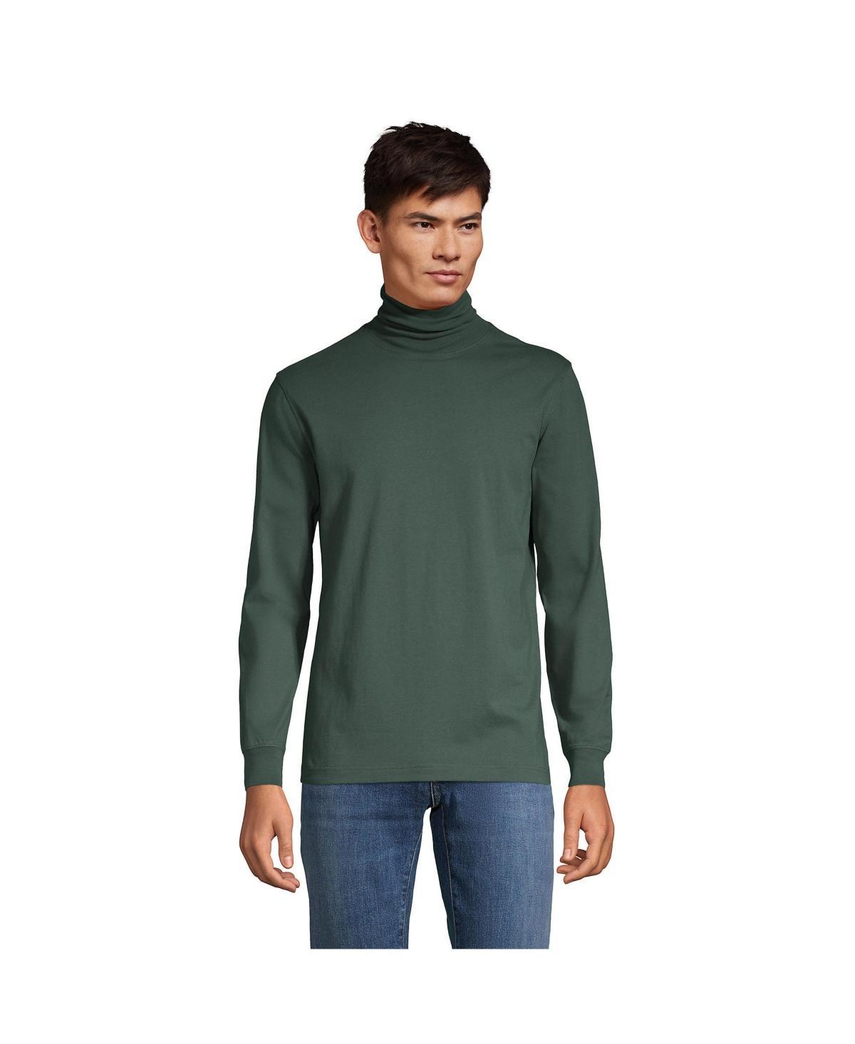 Mens Lands End Super-T Turtleneck Rich Red Product Image