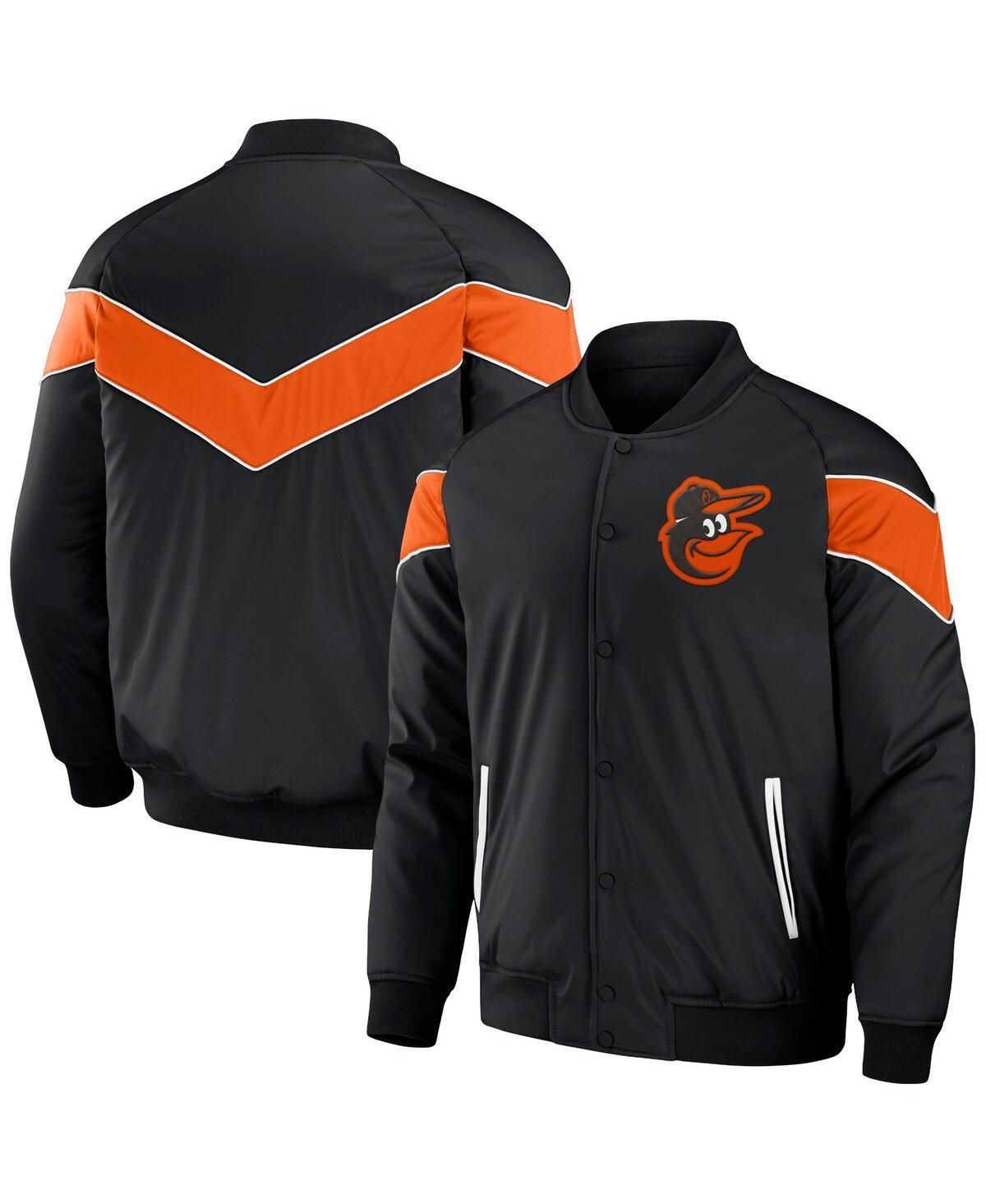 Mens Darius Rucker Collection by Fanatics Black Baltimore Orioles Baseball Raglan Full-Snap Jacket Product Image