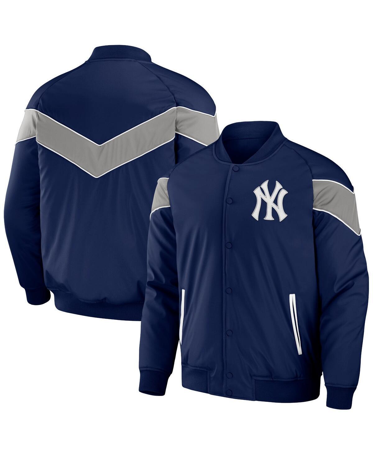 Mens Darius Rucker Collection by Fanatics New York Yankees Baseball Raglan Full-Snap Jacket Blue Product Image