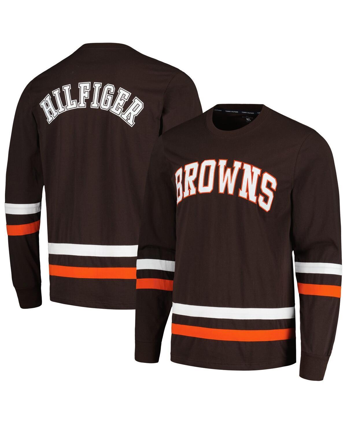 Mens Tommy Hilfiger Brown Cleveland Browns Nolan Long Sleeve T-shirt - Brown Product Image