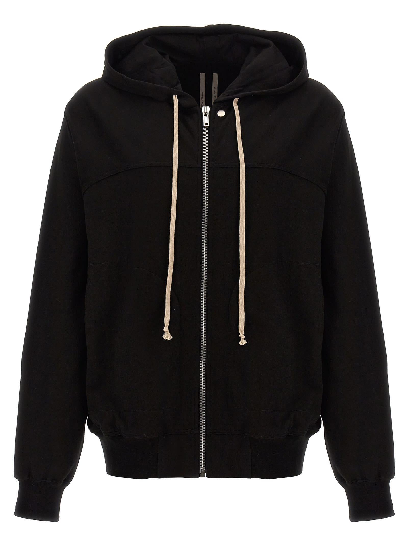 Windbreaker Hoodie In Black Product Image