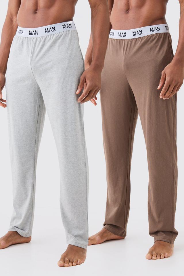 2 Pack Man Lounge Sweatpants | boohooMAN USA Product Image