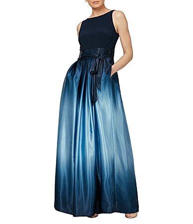 SLNY Ombr Satin Woven Gown Product Image