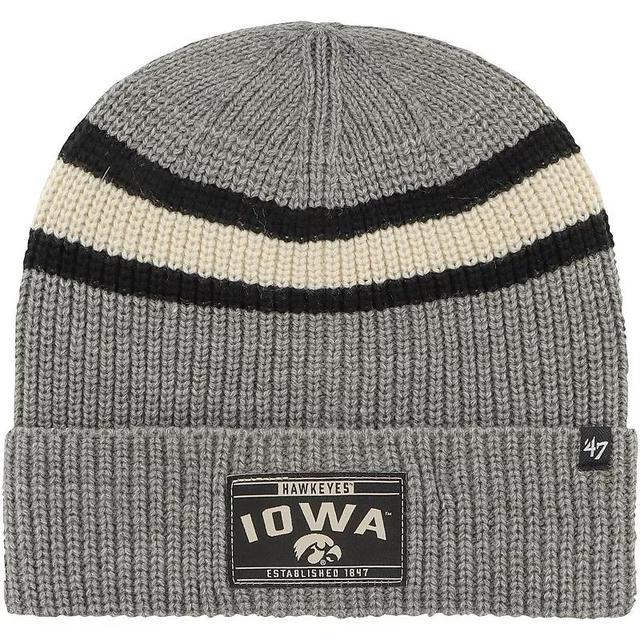 Mens 47 Brand Charcoal Iowa Hawkeyes Penobscot Cuffed Knit Hat Product Image