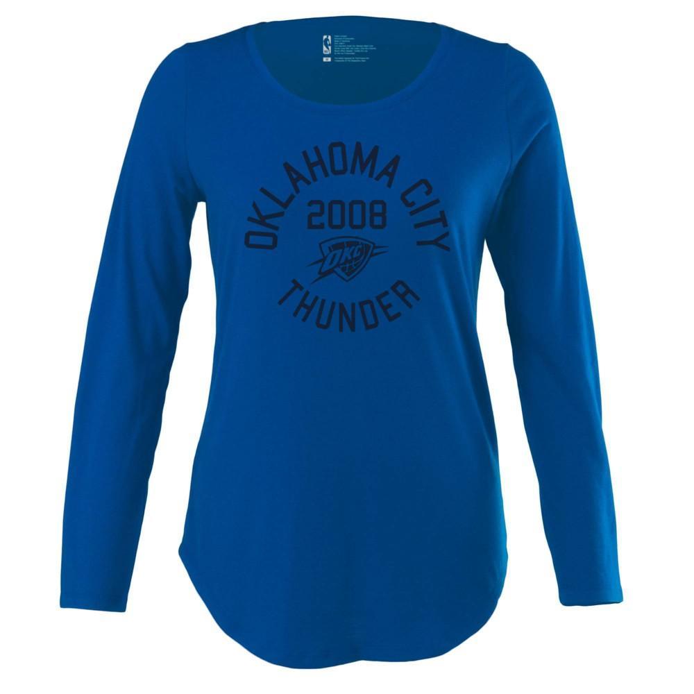 NBA Oklahoma City Thunder Womens Long Sleeve Scoop Neck T-Shirt Product Image