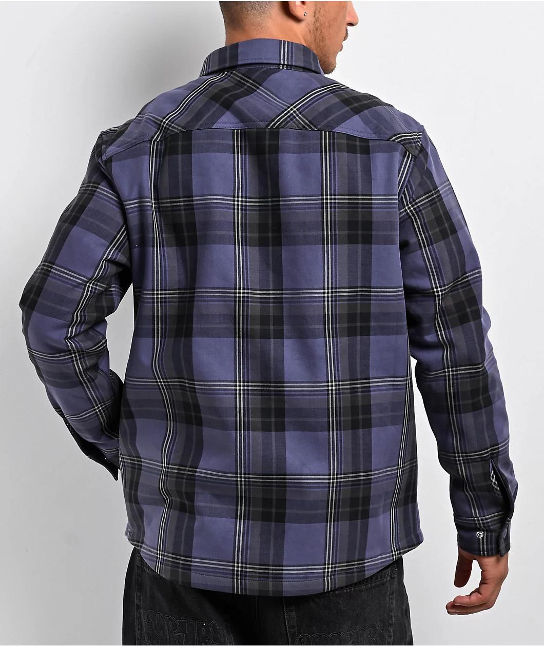 Dravus Overshirt Blue & Black Flannel Jacket Product Image