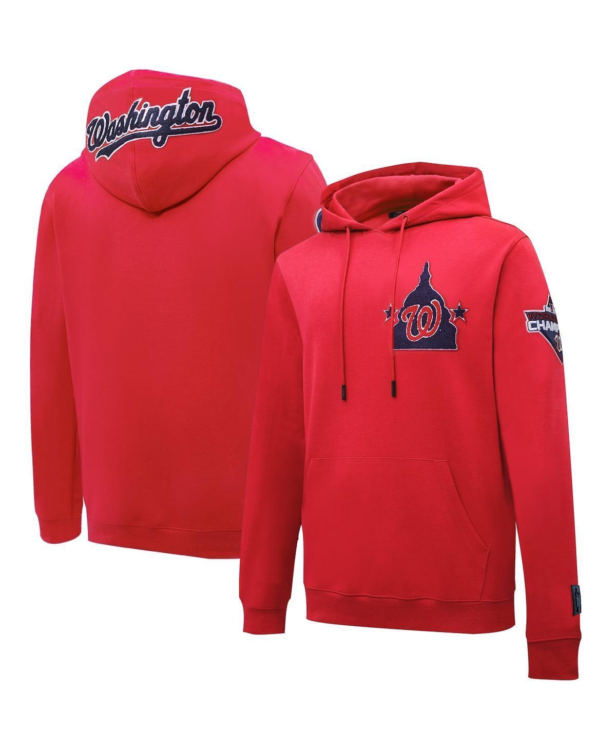 Mens Red Washington Nationals Pro Standard Logo Pullover Hoodie Product Image