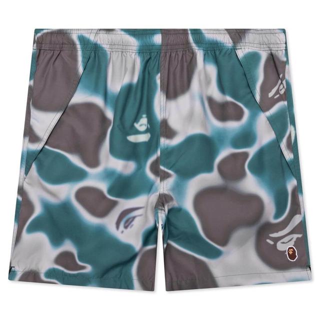 Liquid Camo One Point Beach Shorts - Olive Drab Male Product Image