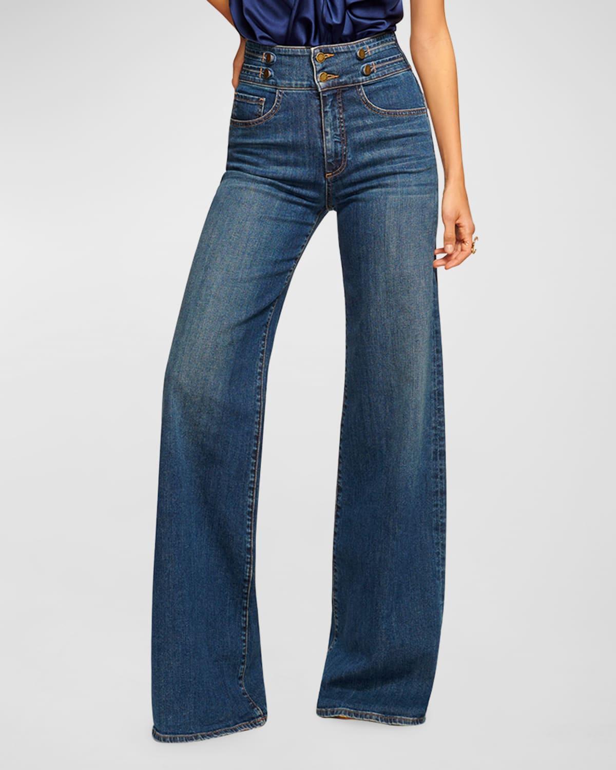 Liv High-Rise Wide-Leg Jeans Product Image