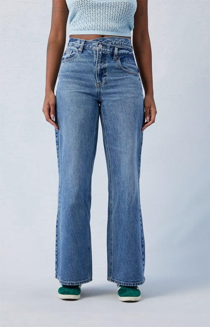 Women's Eco Asymmetrical Wide Leg Jeans - product image