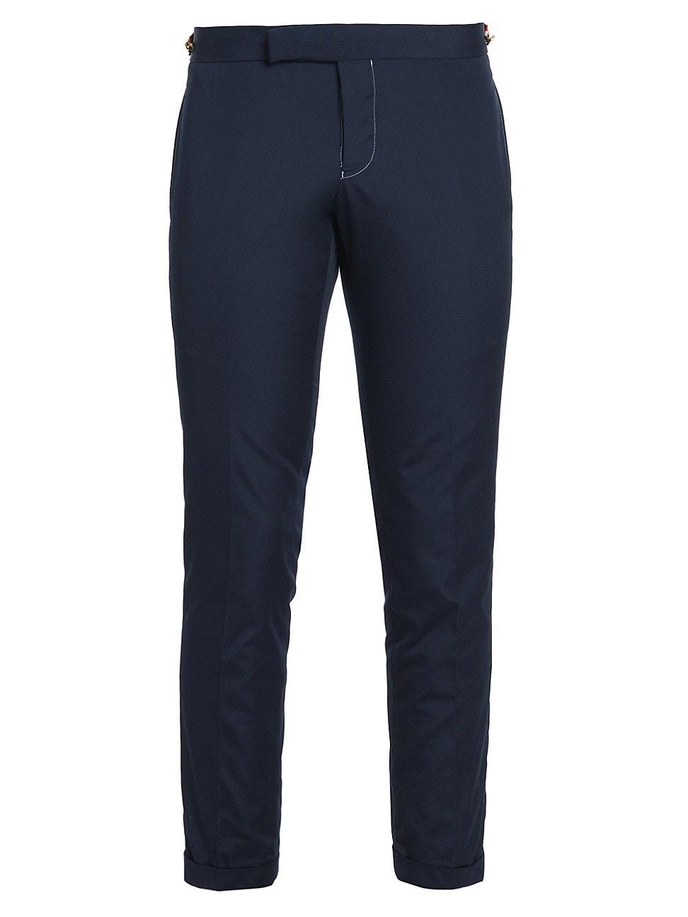 Mens Low Rise Skinny-Fit Wool Pants Product Image