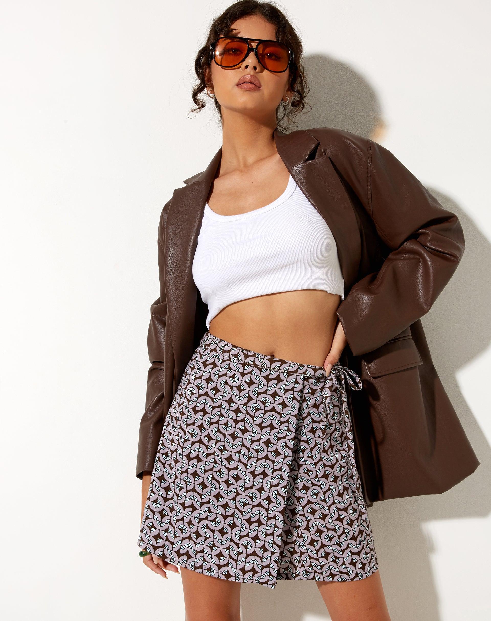 Volto Mini Skirt in Retro Tile Product Image