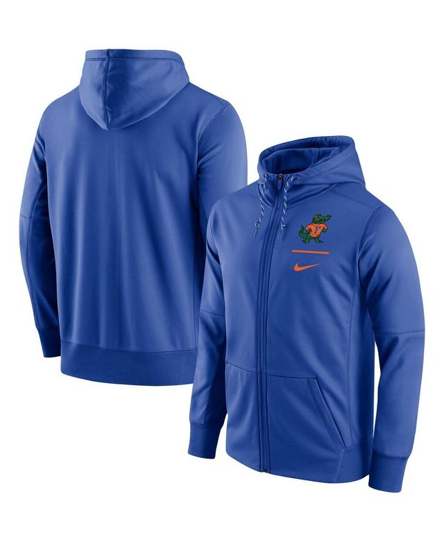 Mens Nike Royal Florida Gators Throwback Alternate Logo Stack Performance Full-Zip Hoodie Product Image