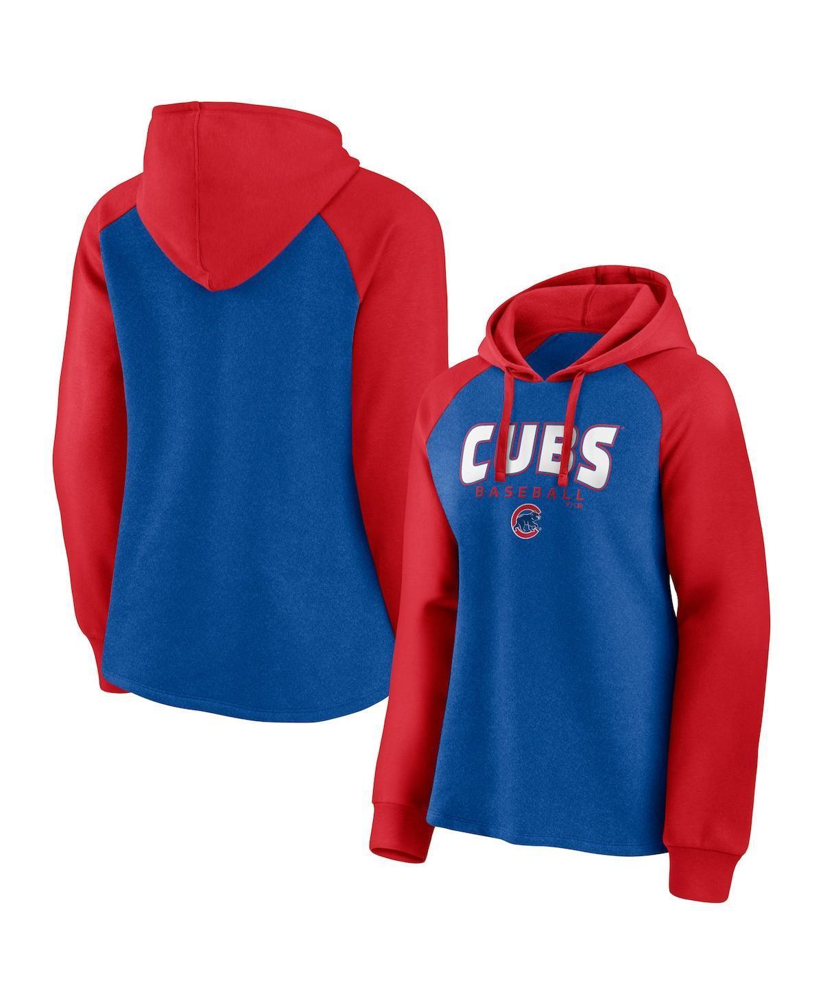 Womens Fanatics Branded Navy Cleveland Indians Recharged Raglan Pullover Hoodie Product Image