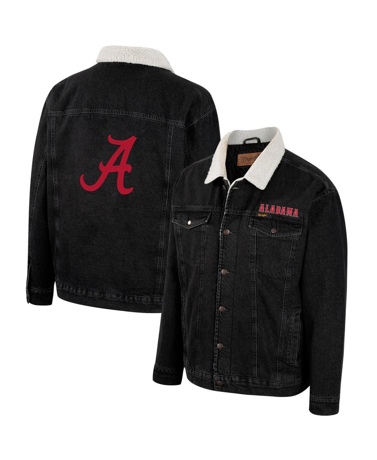 Mens Colosseum x Wrangler Charcoal Alabama Crimson Tide Western Button-Up Denim Jacket Product Image