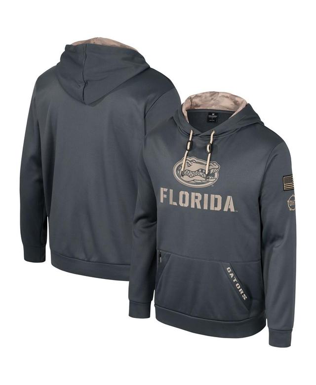 Mens Colosseum Charcoal Florida Gators Oht Military-Inspired Appreciation Pullover Hoodie Product Image